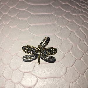 Waxing poetic dragonfly charm. NEW!
